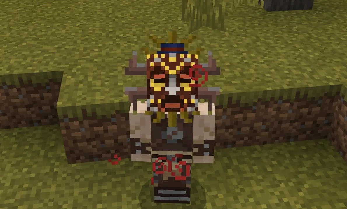 Маска на игроке