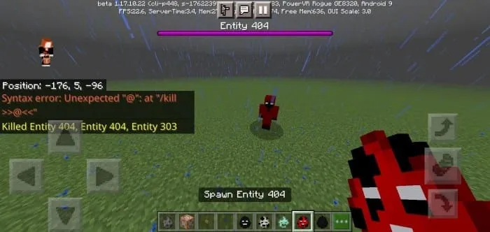 Энтити 404 атака