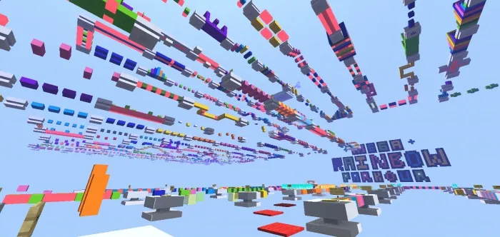 Карта: Мега Радужный Паркур