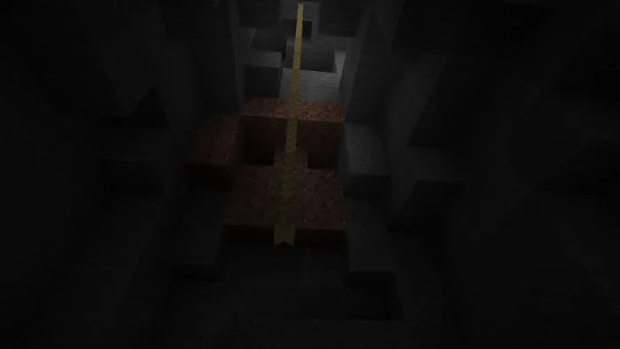 Висячая веревка над пещерой