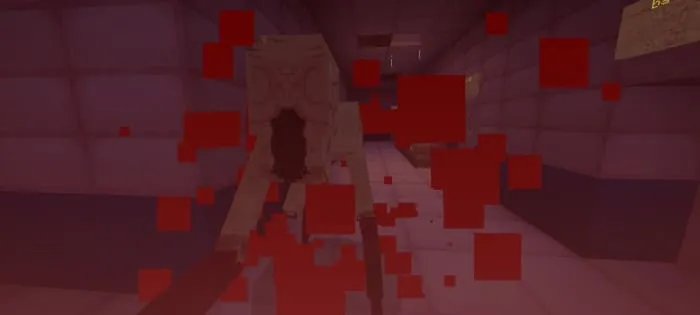 Особь атакует игрока в Майнкрафт