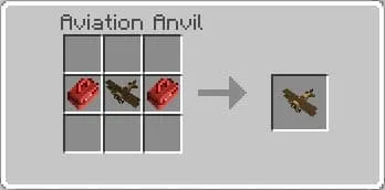 Ремонт самолёта в Майнкрафт