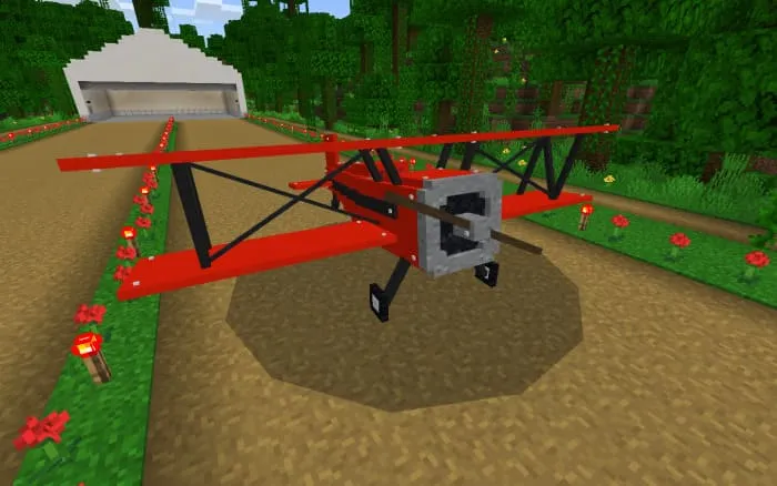 Самолёт из красного камня