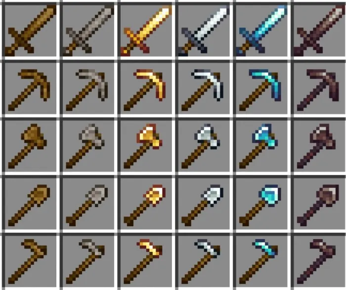 Новые текстуры инструментов