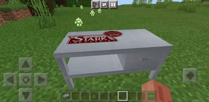 Чертежный стол в Майнкрафт