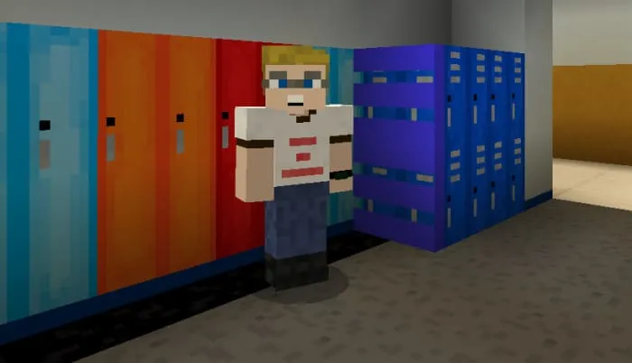 Шкафчики в школе Майнкрафт