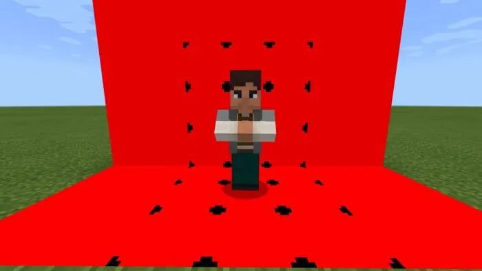 Красный хромакей с точками