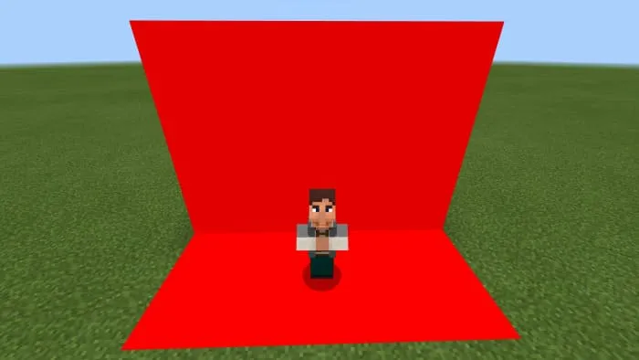 Красный хромакей в Майнкрафт