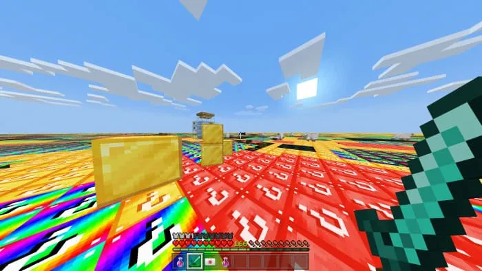 Демонстрация радужных лакиблоков