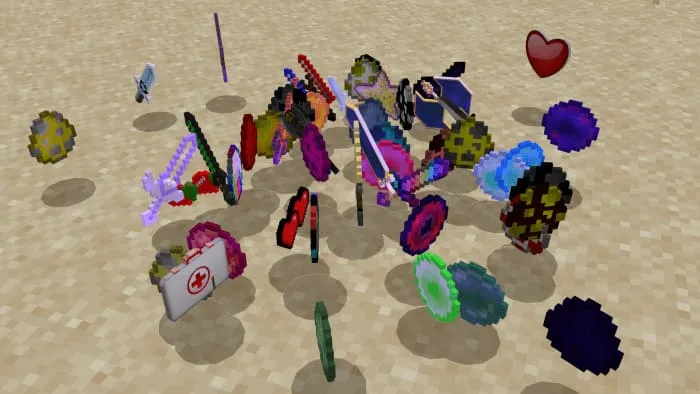 Дроп предметов в лакиблоках