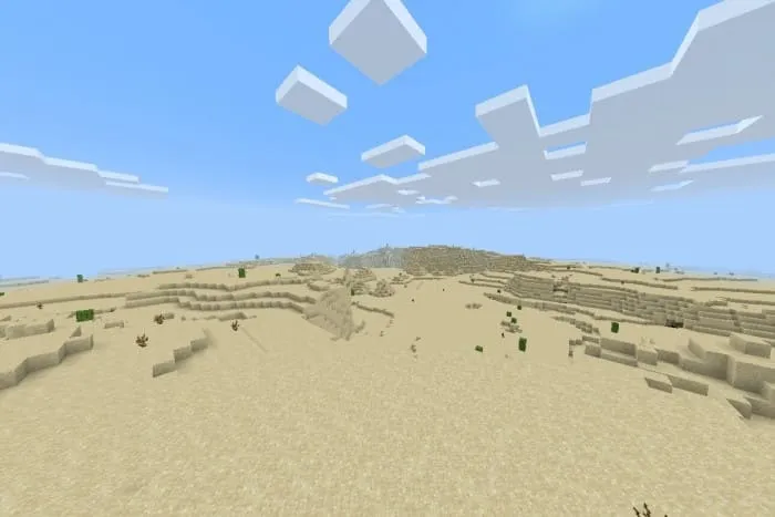 Пустынный мир в Майнкрафт