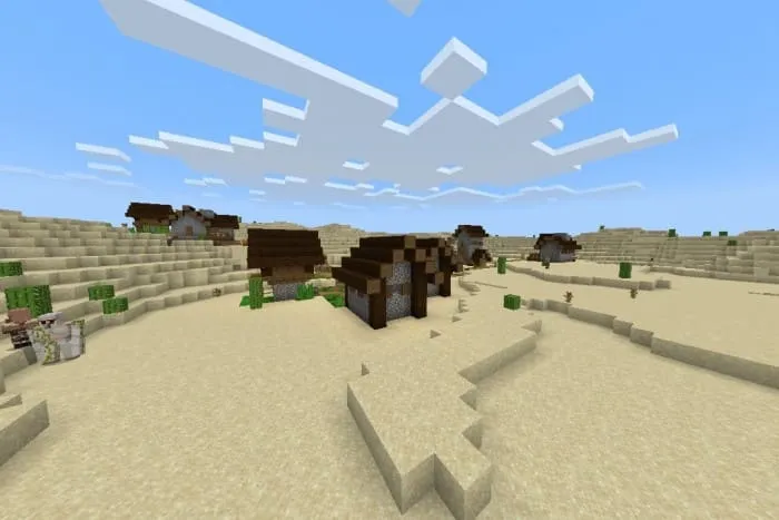 Деревня тайги в пустыне