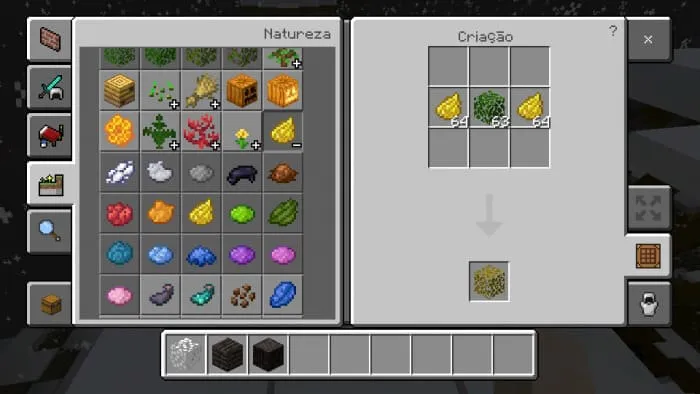 Крафт темно-желтой листвы