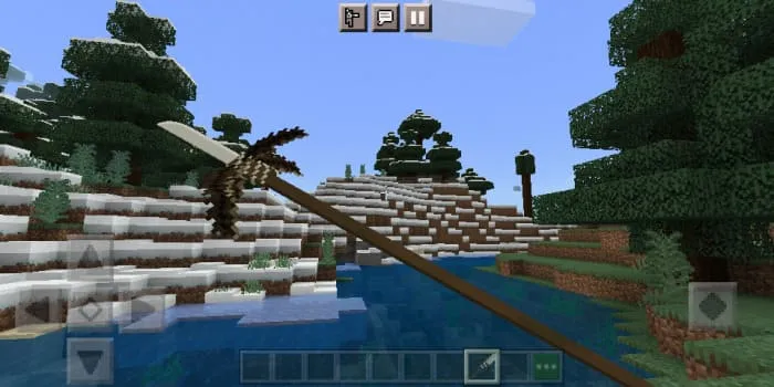 Вид копья в игре