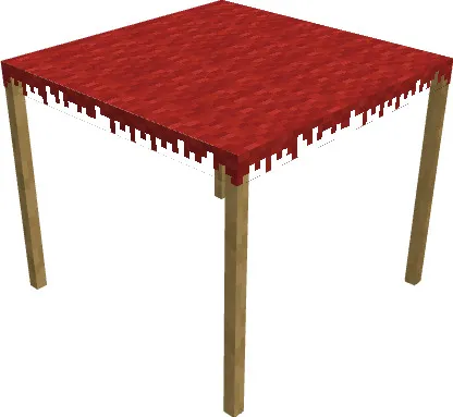 Красная палатка с крышей