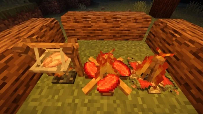 Костёр в Майнкрафт