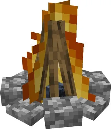 Костёр в виде шалаша