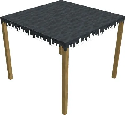 Серая палатка с крышей в Майнкрафт