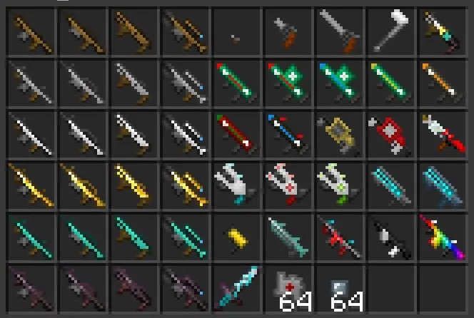 Все доступные бластеры