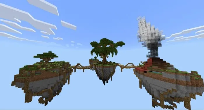 Вид на острова сбоку