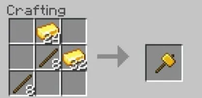 Крафт золотого молота