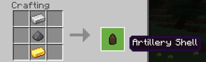 Артиллерийский снаряд крафт