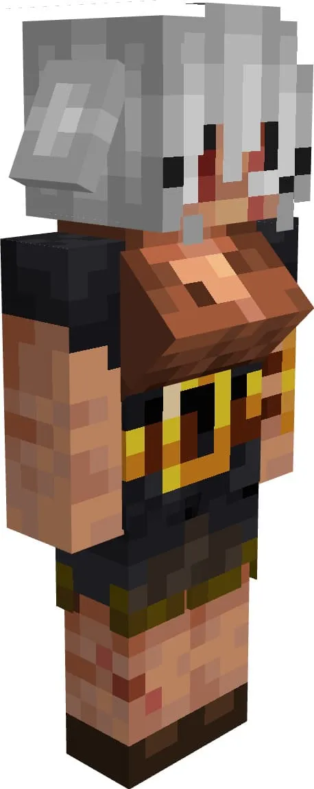 Девушка в виде пиглина в Майнкрафт