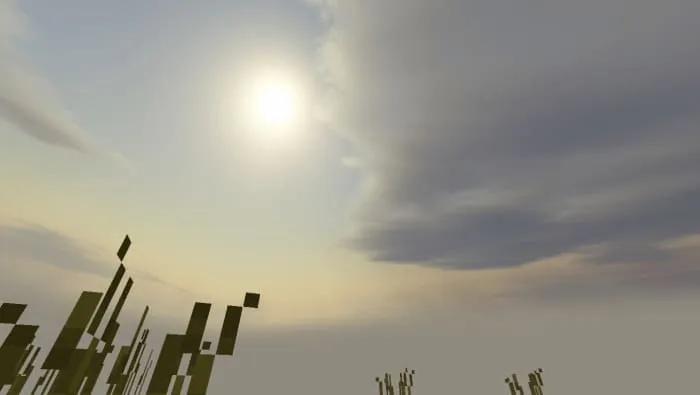 Демонстрация шейдеров с туманом в Майнкрафт