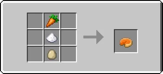 Крафт пирога с морковью в Майнкрафт