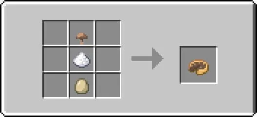 Крафт пирога с грибами в Майнкрафт