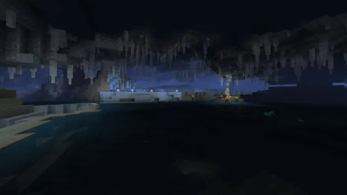 Ледяные пещеры в Minecraft