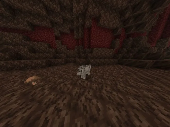 Волк-скелет в Minecraft