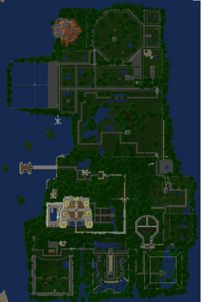 Карта парка