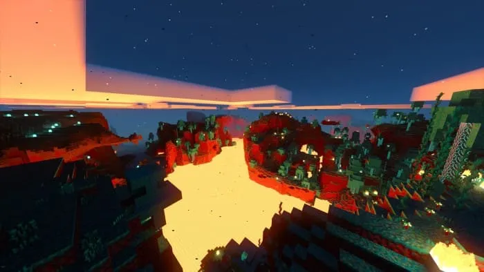 Нижний мир в обычном в Minecraft