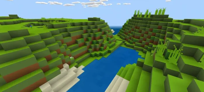 Однопиксельный мир в Майнкрафт