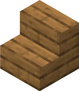 Ступенька из баобоба в Майнкрафт