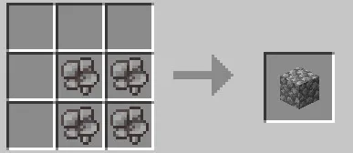 Крафт булыжника из камешков