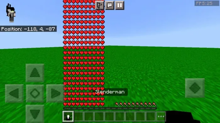 Способности превращения в Слендермена в Майнкрафт
