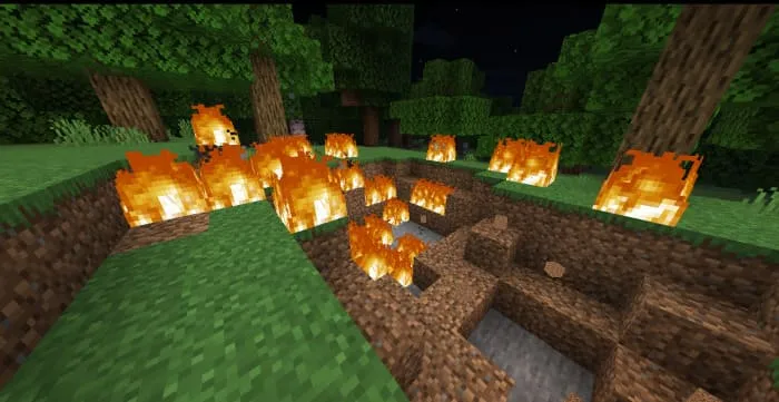 Структура огненного крипера