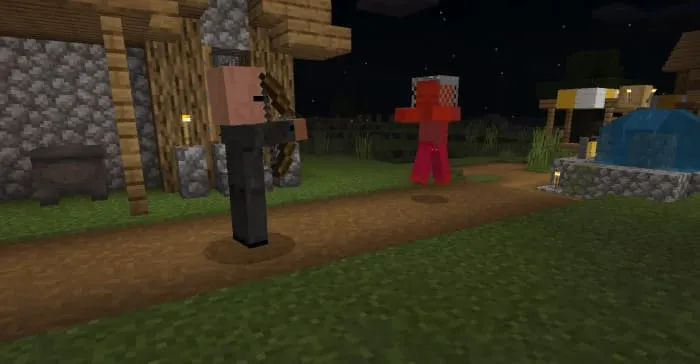 Житель-агент атакует зомби