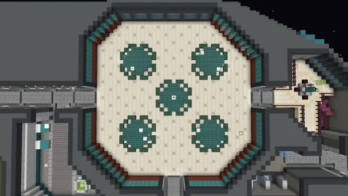 Комната кафетерия на карте