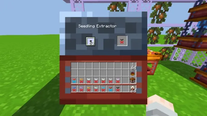 Интерфейс блока экстрактора