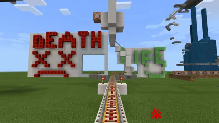 Дорога на карте с горкой