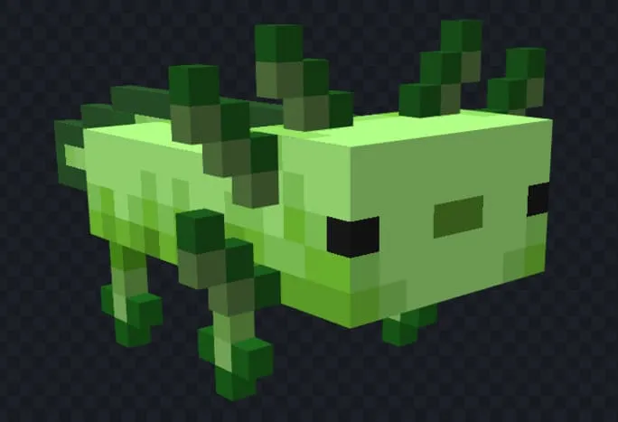 Зеленый лодка-аксолотль