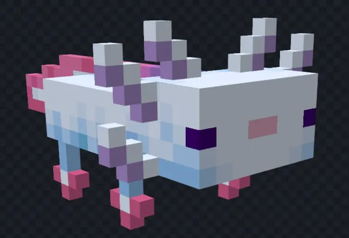 Белая лодка-аксолотль