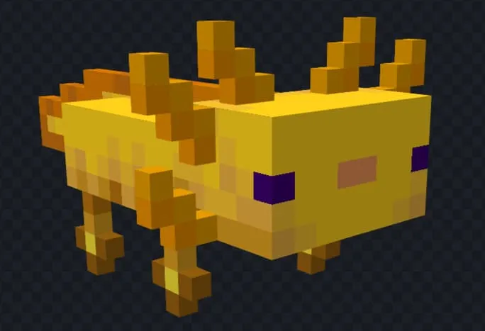 Желтая лодка-аксолотль