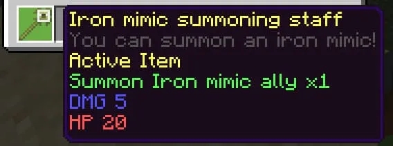 Посох мимика в Майнкрафт