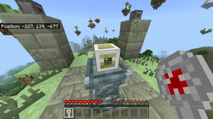 Небесный сундук в Майнкрафт