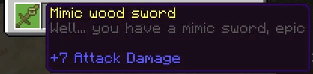 Деревянный меч мимика