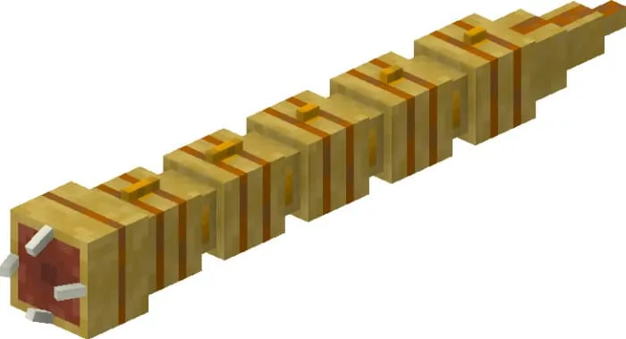 Гигантский червь в Майнкрафт